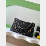 AAA+ Best AS5740 Shopping Shiny Black Bag