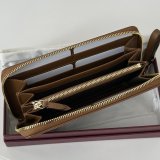 Gucci Designer GG Emblem Zip Around Wallet 819122