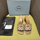 Prada Logo-plaque Slip-on Sandals