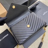 YSL Fake 392737 College Bag in Matelasse Leather