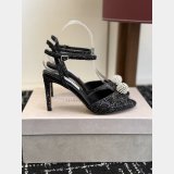 Jimmy choo Sacora Lace Sandals with Crystal-Embellished Sphere
