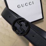 Gucci Belt With Double G Buckle 38mm-5 UK Black