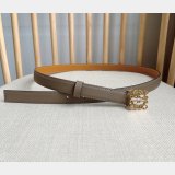 Top Loewe Pebble Grain Calf Anagram Belt 2.0CM