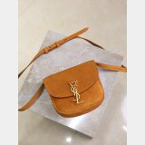 TOP Saint Laurent SUEDE Leather Kaia Small Satchel 619740