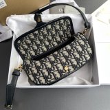 Replica Christian Dior Bobby East-West Blue Bag M9327