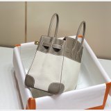 Hermes Birkin 35cm Canvas Swift Handbags