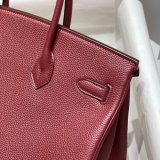 Hermes Birkin 35cm Togo leather Handbags Burgundy