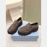 Prada suede women loafers