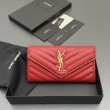 CASSANDRE MATELASSe LARGE FLAP WALLET IN GRAIN LEATHER