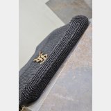 Top Quality YSL I CARE 698651 raffia weaving shopping bag