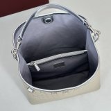 Gucci 815103 GG Emblem Medium Bucket Crossbody Bag