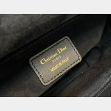 Perfect Quality Replica Lady Dior 24cm Replica Shoes Online StoreBlack Handbag