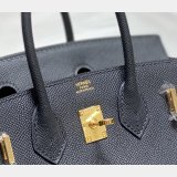 Best hermes Human handmade stiching birkin 30cm Epsom Handbag