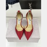 Jimmy Choo Stevie 100 Satin Pumps