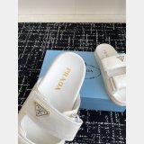 2025 Prada Padded Nappa Leather Slides