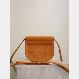 TOP Saint Laurent SUEDE Leather Kaia Small Satchel 619740