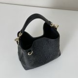 Gucci GG Emblem Small Bucket Crossbody 815118/815103 Black Bag