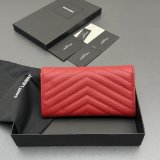 CASSANDRE MATELASSe LARGE FLAP WALLET IN GRAIN LEATHER