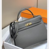 Top Hermes kelly 32cm Epsom Leather Handbag