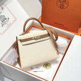 Best Hermes human handmade stiching bag Hass Epsom leather 25cm