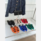 Top Quality YSL EMILIE mules in satin crepe Flat