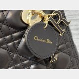 Perfect Quality Replica Lady Dior 24cm Replica Shoes Online StoreBlack Handbag