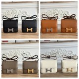 High Quality Hermes handmade Stiching Constance Bag 18CM