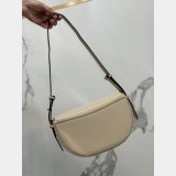Prada Arke Leather Shoulder Bag With Flap