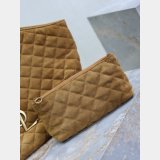 Saint Laurent(YSL) Icare Medium In Quilted Suede 858191 Bag