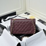 TOP CC Classical 25cm Flap 1112 Caviar leather Handbags