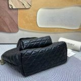 Saint Laurent Icare In Quilted Nappa Tote 858191 Black Bag