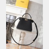 Top Fendi Peekaboo I See U Petite Calf leather Bag
