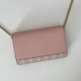 Gucci 838151/826720 Replica GG Emblem Wallet On Chain Bag