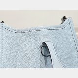 Hermes Mini Evelyne Bag Togo Leather Holy Grail Blue