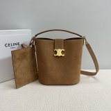7 Star Celine Triomphe Louise Bucket Bag 116613 Medium