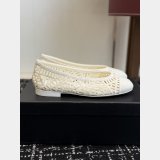 CC Ballet Flats Embroidered Cotton