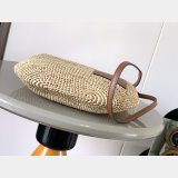 LOEWE Slit Pochette Raffia Bag