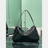 Prada Aime Large Wrinkled paint Leather Shoulder Bag 1BC228