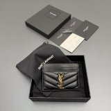 CASSANDRE MATELASSE card case in grain leather