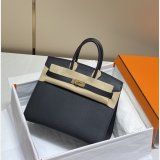 Best hermes Human handmade stiching birkin 30cm Epsom Handbag