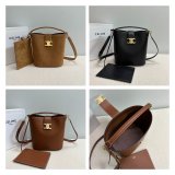 7 Star Celine Triomphe Louise Bucket Bag 116613 Medium