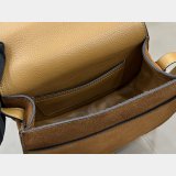 Marcie saddle bag in suede leather