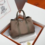 Best Hermes human handmade stiching Garden Party Bag 30cm