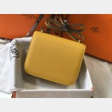Perfect Hermes handmade Stiching Constance Bag 23cm