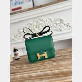 Top quality Hermes handmade Stiching Constance Bag 18CM