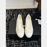 CC Ballet Flats Embroidered Cotton