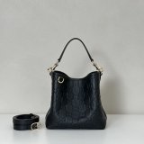 Gucci GG Emblem Small Bucket Crossbody 815118/815103 Black Bag
