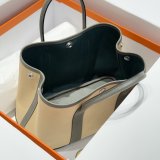 Best Hermes human handmade stiching Garden Party Bag 30cm