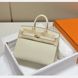 Best hermes Human handmade stiching birkin 30cm Epsom Handbag
