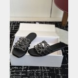 Best Loewe Petal Anagram Rhinestone Suede Slide